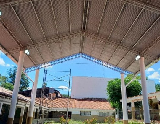 Nuevo tinglado para la escuela 4.074 de Guachipas